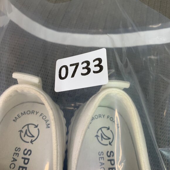 Sperry Seacycled Womens Size 6.5 White Pier wave Canvas Platform Sneakers - Picture 8 of 8